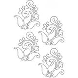 Stencil Sarayi Boyama Şablon Desenler - 4181 - 40X60