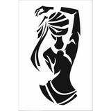 Stencil Sarayi Boyama Şablon Figür - 8584 - 20X30