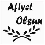Stencil Sarayi Boyama Şablon Mutfak Obje ve Yazıları - 8289 - 60X60