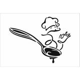 Stencil Sarayi Boyama Şablon Mutfak Obje ve Yazıları - 8520 - 20X30
