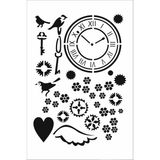 Stencil Sarayi Boyama Şablon Saat - 4446 - 20X30