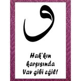 Stencil Sarayi Boyama Şablon Vav - 2037 Ölçü 80X100