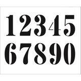 Stencil Sarayi Boyama Şablon Yazı ve Numaralar - 1185 - 20X30