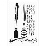 Stencil Sarayi Boyama Şablon Yazı ve Numaralar - 4026 - 40X60