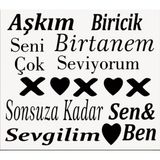 Stencil Sarayi Boyama Şablon Yazı ve Numaralar - 4378 - 80X80