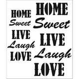Stencil Sarayi Boyama Şablon Yazı ve Numaralar - 5002 - 40X60