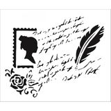Stencil Sarayi Boyama Şablon Yazı ve Numaralar - 5014 - 40X40