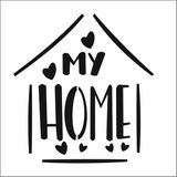 Stencil Sarayi Boyama Şablon Yazı ve Numaralar - 8025 - 30X30