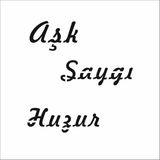 Stencil Sarayi Boyama Şablon Yazı ve Numaralar - 8037 - 80X80