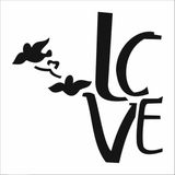 Stencil Sarayi Boyama Şablon Yazı ve Numaralar - 8049 - 80X80
