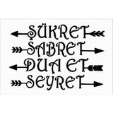 Stencil Sarayi Boyama Şablon Yazı ve Numaralar - 8189 - 20X30