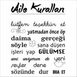 Stencil Sarayi Boyama Şablon Yazı ve Numaralar - 8287 - 40X40