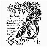 Stencil Sarayi Boyama Şablon Yazı ve Numaralar - 8366 - 40X40
