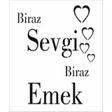 Stencil Sarayi Boyama Şablon Yazı ve Numaralar - 8389 - 40X60