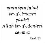 Stencil Sarayi Boyama Şablon Yazı ve Numaralar - 8391 - 50X50