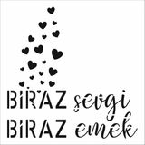 Stencil Sarayi Boyama Şablon Yazı ve Numaralar - 8422 - 60X60