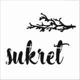 Stencil Sarayi Boyama Şablon Yazı ve Numaralar - 8424 - 60X60