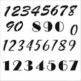 Stencil Sarayi Boyama Şablon Yazı ve Numaralar - 8434 - 40X40