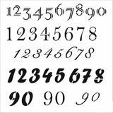Stencil Sarayi Boyama Şablon Yazı ve Numaralar - 8435 - 60X60