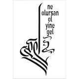 Stencil Sarayi Boyama Şablon Yazı ve Numaralar - 8483 - 40X60