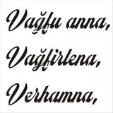Stencil Sarayi Boyama Şablon Yazı ve Numaralar - 8736 - 40X40