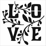 Stencil Sarayi Boyama Şablon Yazı ve Numaralar - 8871 - 50X50
