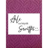 Stencil Sarayi Boyama Şablon Yazı ve Numaralar - 9014 Ölçü 80X100