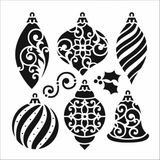 Stencil Sarayi Boyama Şablon Yeni Yıl - 4032 - 50X50