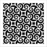 Stencil Sarayi Boyama Şablon Zemin Deseni - 4161 - 60X60