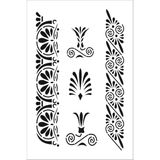 Stencil Sarayı Stencil Sarayi 20X30 Boyama Şablon Bordür - 4154 Beyaz Renkli Kullanım Kolaylığı