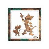 STENCİLTASARIM Ç064 Tom ve Jerry Duvar Ahşap Boyama Desen Kalıbı