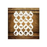 STENCİLTASARIM Cakes Stencil St472 Unicorn 16 Li Set Pasta,kurabiye, Kek Süsleme Şablonları