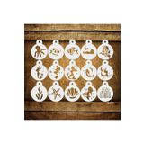 STENCİLTASARIM Cakes Stencil St473 Deniz Temalı 15 Li Set Pasta,kurabiye, Kek Süsleme Şablonları