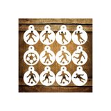STENCİLTASARIM Cakes Stencil St475 Yüz boyama,Pasta, Kurabiye, Kek Süsleme Şablonları