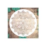STENCİLTASARIM Ma105 Mandala Duvar Boyama Şablonu - Dekoratif Duvar Ve Eşya Boyama Şablonları 40x40cm