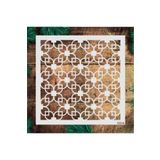STENCİLTASARIM R054 Ardışık Desenler Stencil Duvar Ahşap Fayans Boyama Şablonu