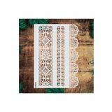 STENCİLTASARIM Stencil Tasarım Br038- Dekoratif Duvar, Eşya, Fayans,kumaş Boyama Şablonları