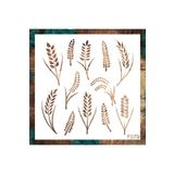 STENCİLTASARIM Stencil Tasarım Buğday - Dekoratif Duvar, Fayans Ve Eşya Boyama Şablonları 25x25cm F079