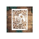 STENCİLTASARIM Stencil Tasarım Ç050 Örümcek Adam - Dekoratif Duvar Fayans Ve Eşya Boyama Şablonları 21x30 Cm