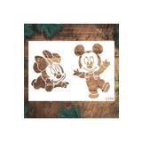 STENCİLTASARIM Stencil Tasarım Ç056 - Dekoratif Duvar Fayans Ve Eşya Boyama Şablonları 21x30 Cm