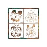 STENCİLTASARIM Stencil Tasarım Ç069 20x20cm 4lü Stencil Seti SET39, Ahşap, Duvar ,Kumaş v.b Desen Aktarma Şablonu
