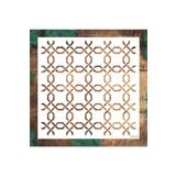 STENCİLTASARIM Stencil Tasarım Çe011 Çeltik Desenler -dekoratif Duvar, Eşya, Fayans,kumaş Boyama Şablonları 50x50cm