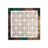 STENCİLTASARIM Stencil Tasarım Da052- Dekoratif Duvar, Eşya, Fayans,kumaş Boyama Şablonları 30x30 Cm
