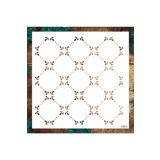 STENCİLTASARIM Stencil Tasarım - Dekoratif Duvar, Fayans Ve Eşya Boyama Şablonları 25x25cm R071