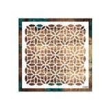STENCİLTASARIM Stencil Tasarım - Dekoratif Duvar, Fayans Ve Eşya Boyama Şablonları 25x25cm R081