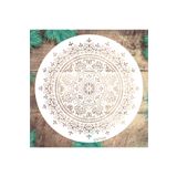 STENCİLTASARIM Stencil Tasarım Dnt009 Mandala Duvar Ahşap Cam Boyama Deseni