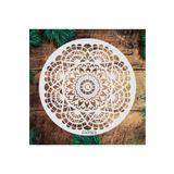STENCİLTASARIM Stencil Tasarım Dnt023 Dantel Desen- Dekoratif Duvar, Eşya, Fayans,kumaş Boyama Şablonları 30x30 Cm