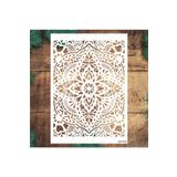 STENCİLTASARIM Stencil Tasarım Dnt030 Dantel- Dekoratif Duvar, Eşya, Fayans,kumaş Boyama Şablonları 21x30cm