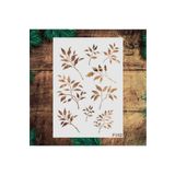 STENCİLTASARIM Stencil Tasarım F092 - Dekoratif Duvar Ve Eşya Boyama Şablonları 21x30cm