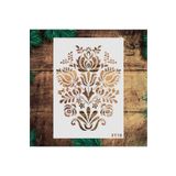 STENCİLTASARIM Stencil Tasarım F119 - Dekoratif Duvar Ve Eşya Boyama Şablonları 21x30 Cm